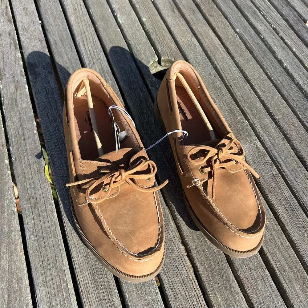 Nwt Men's Bennett Genuine Leather Loafers - Goodfellow & Co size 12‎ Cognac